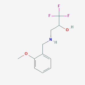 1,1,1-Trifluoro-3-{[(2-methoxyphenyl)methyl]amino}propan-2-ol