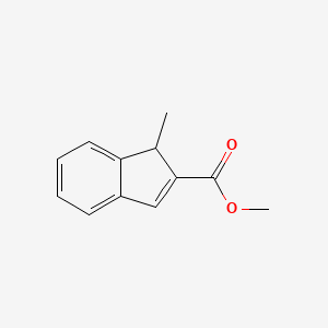 molecular formula C12H12O2 B2954466 methyl 1-methyl-1H-indene-2-carboxylate CAS No. 66130-40-3