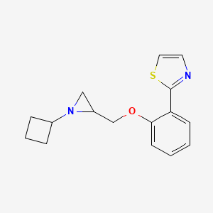 2-[2-[(1-Cyclobutylaziridin-2-yl)methoxy]phenyl]-1,3-thiazole