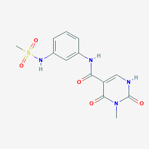 3-methyl-N-(3-(methylsulfonamido)phenyl)-2,4-dioxo-1,2,3,4-tetrahydropyrimidine-5-carboxamide