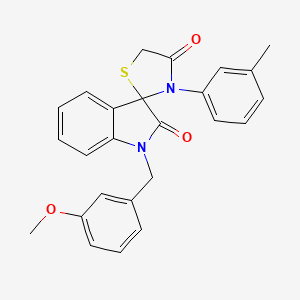 1-(3-methoxybenzyl)-3'-(3-methylphenyl)-4'H-spiro[indole-3,2'-[1,3]thiazolidine]-2,4'(1H)-dione