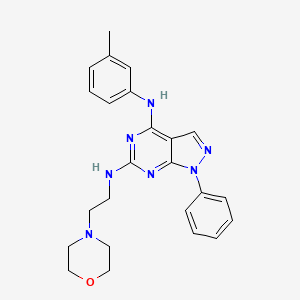 N6-(2-morpholinoethyl)-1-phenyl-N4-(m-tolyl)-1H-pyrazolo[3,4-d]pyrimidine-4,6-diamine