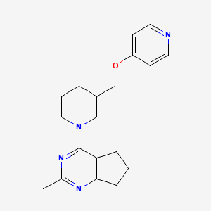 2-Methyl-4-[3-(pyridin-4-yloxymethyl)piperidin-1-yl]-6,7-dihydro-5H-cyclopenta[d]pyrimidine