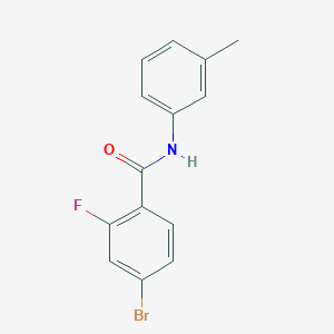 4-bromo-2-fluoro-N-(3-methylphenyl)benzamide