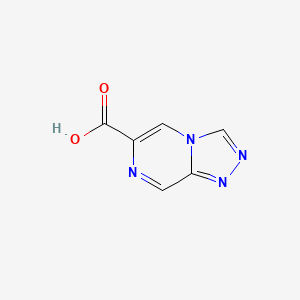 molecular formula C6H4N4O2 B2954480 [1,2,4]Triazolo[4,3-a]pyrazine-6-carboxylic acid CAS No. 2092083-38-8