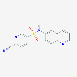 6-cyano-N-(quinolin-6-yl)pyridine-3-sulfonamide