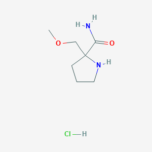 2-(Methoxymethyl)pyrrolidine-2-carboxamide hydrochloride