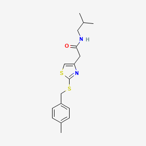 N-isobutyl-2-(2-((4-methylbenzyl)thio)thiazol-4-yl)acetamide