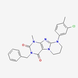 3-benzyl-9-(3-chloro-4-methylphenyl)-1-methyl-6,7,8,9-tetrahydropyrimido[2,1-f]purine-2,4(1H,3H)-dione