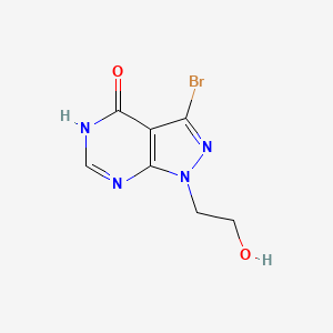 3-Bromo-1-(2-hydroxyethyl)-5H-pyrazolo[3,4-d]pyrimidin-4-one
