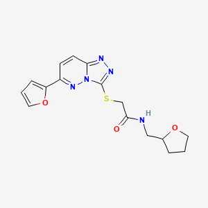 2-{[6-(2-furyl)[1,2,4]triazolo[4,3-b]pyridazin-3-yl]thio}-N-(tetrahydrofuran-2-ylmethyl)acetamide