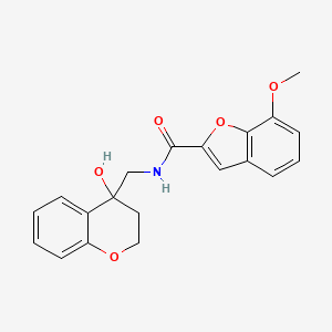 N-((4-hydroxychroman-4-yl)methyl)-7-methoxybenzofuran-2-carboxamide
