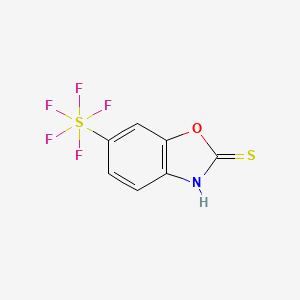 6-(pentafluorosulfanyl)benzo[d]oxazole-2(3H)-thione