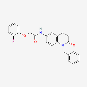 N-(1-benzyl-2-oxo-1,2,3,4-tetrahydroquinolin-6-yl)-2-(2-fluorophenoxy)acetamide