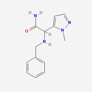 2-(Benzylamino)-2-(1-methyl-1H-pyrazol-5-yl)acetamide