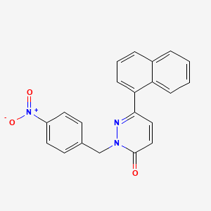molecular formula C21H15N3O3 B2954536 6-(萘-1-基)-2-(4-硝基苄基)哒嗪-3(2H)-酮 CAS No. 899990-54-6