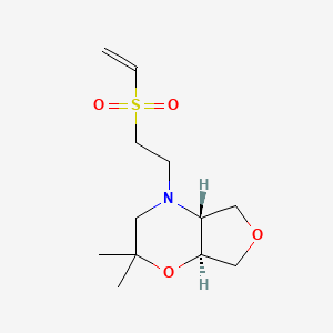 (4Ar,7aS)-4-(2-ethenylsulfonylethyl)-2,2-dimethyl-4a,5,7,7a-tetrahydro-3H-furo[3,4-b][1,4]oxazine