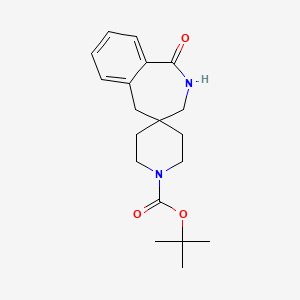 molecular formula C19H26N2O3 B2954543 tert-Butyl 1-oxo-1,2,3,5-tetrahydrospiro[benzo[c]azepine-4,4'-piperidine]-1'-carboxylate CAS No. 1160247-87-9