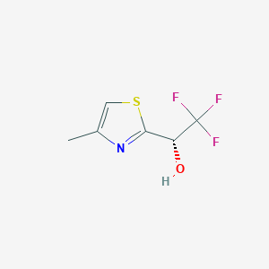 (1S)-2,2,2-trifluoro-1-(4-methyl-1,3-thiazol-2-yl)ethan-1-ol