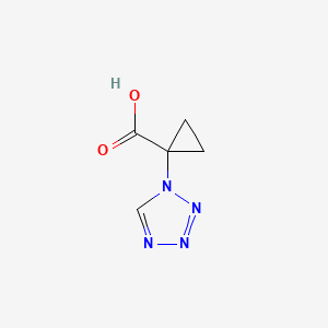 molecular formula C5H6N4O2 B2954568 1-(1H-1,2,3,4-tetrazol-1-yl)cyclopropane-1-carboxylic acid CAS No. 1955554-93-4