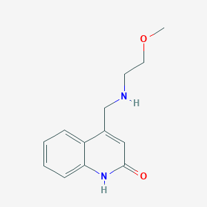 molecular formula C13H16N2O2 B2954578 4-{[(2-Methoxyethyl)amino]methyl}quinolin-2-ol CAS No. 885951-30-4