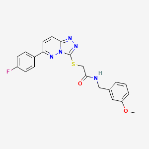 2-((6-(4-fluorophenyl)-[1,2,4]triazolo[4,3-b]pyridazin-3-yl)thio)-N-(3-methoxybenzyl)acetamide