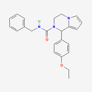 molecular formula C23H25N3O2 B2954589 N-benzyl-1-(4-ethoxyphenyl)-3,4-dihydropyrrolo[1,2-a]pyrazine-2(1H)-carboxamide CAS No. 900002-57-5