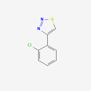 molecular formula C8H5ClN2S B2954597 4-(2-chlorophenyl)-1,2,3-thiadiazole CAS No. 77414-46-1
