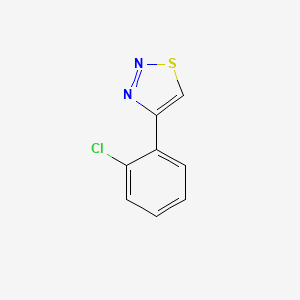 molecular formula C8H5ClN2S B2954597 4-(2-Chlorophenyl)thiadiazole CAS No. 77414-46-1
