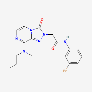 molecular formula C17H19BrN6O2 B2954611 N-(3-bromophenyl)-2-{8-[methyl(propyl)amino]-3-oxo-2H,3H-[1,2,4]triazolo[4,3-a]pyrazin-2-yl}acetamide CAS No. 1251620-44-6