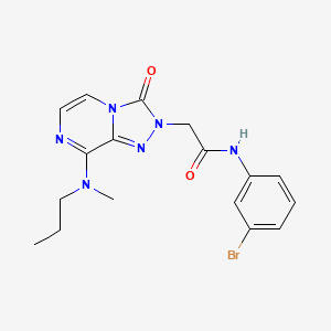 N-(3-bromophenyl)-2-[8-[methyl(propyl)amino]-3-oxo[1,2,4]triazolo[4,3-a]pyrazin-2(3H)-yl]acetamide