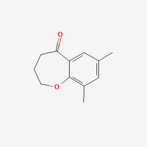 molecular formula C12H14O2 B2954635 7,9-Dimethyl-2,3,4,5-tetrahydro-1-benzoxepin-5-one CAS No. 206435-79-2