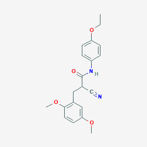 molecular formula C20H22N2O4 B2954664 2-cyano-3-(2,5-dimethoxyphenyl)-N-(4-ethoxyphenyl)propanamide CAS No. 1260910-41-5