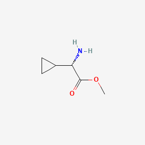 molecular formula C6H11NO2 B2954679 Methyl (2S)-2-amino-2-cyclopropylacetate CAS No. 693213-58-0