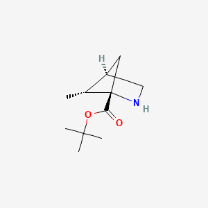 molecular formula C11H19NO2 B2954727 Tert-butyl (1S,4R,5R)-5-methyl-2-azabicyclo[2.1.1]hexane-1-carboxylate CAS No. 2248300-31-2