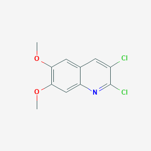 molecular formula C11H9Cl2NO2 B2954756 2,3-Dichloro-6,7-dimethoxyquinoline CAS No. 1710846-06-2