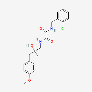 molecular formula C20H23ClN2O4 B2954759 N-[(2-chlorophenyl)methyl]-N'-[2-hydroxy-3-(4-methoxyphenyl)-2-methylpropyl]ethanediamide CAS No. 1396884-70-0
