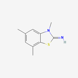 molecular formula C10H12N2S B2954776 3,5,7-trimethylbenzo[d]thiazol-2(3H)-imine CAS No. 1286726-59-7