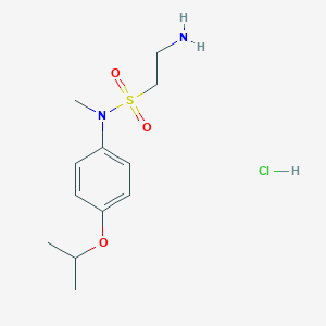 2-amino-N-methyl-N-[4-(propan-2-yloxy)phenyl]ethane-1-sulfonamide hydrochloride