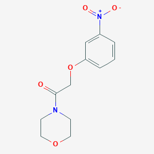 molecular formula C12H14N2O5 B2954813 4-[(3-Nitrophenoxy)acetyl]morpholine CAS No. 50508-38-8