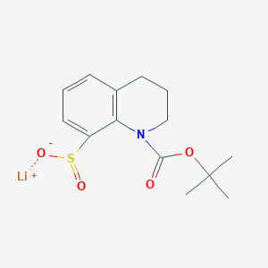 molecular formula C14H18LiNO4S B2954820 lithium(1+)ion1-[(tert-butoxy)carbonyl]-1,2,3,4-tetrahydroquinoline-8-sulfinate CAS No. 2490406-74-9