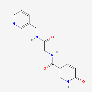 6-oxo-N-(2-oxo-2-((pyridin-3-ylmethyl)amino)ethyl)-1,6-dihydropyridine-3-carboxamide