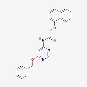 N-(6-(benzyloxy)pyrimidin-4-yl)-2-(naphthalen-1-yloxy)acetamide