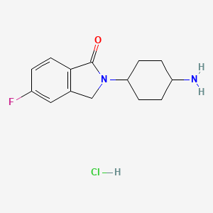 2-(trans-4-Aminocyclohexyl)-5-fluoroisoindolin-1-one hydrochloride