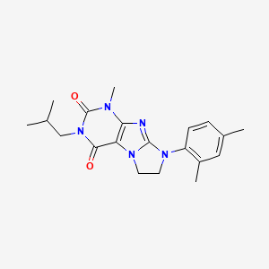 8-(2,4-dimethylphenyl)-3-isobutyl-1-methyl-7,8-dihydro-1H-imidazo[2,1-f]purine-2,4(3H,6H)-dione