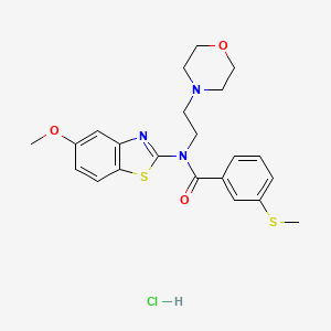 N-(5-methoxybenzo[d]thiazol-2-yl)-3-(methylthio)-N-(2-morpholinoethyl)benzamide hydrochloride