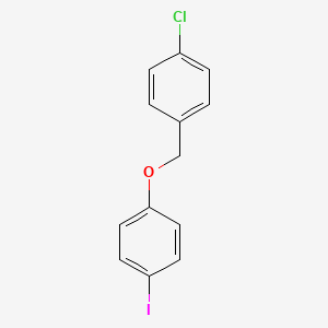 1-[(4-Chlorophenyl)methoxy]-4-iodobenzene