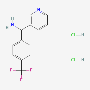 Pyridin-3-yl(4-(trifluoromethyl)phenyl)methanamine dihydrochloride