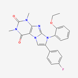 8-(2-ethoxyphenyl)-7-(4-fluorophenyl)-1,3-dimethyl-1H-imidazo[2,1-f]purine-2,4(3H,8H)-dione