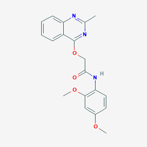molecular formula C19H19N3O4 B2954974 N-(2,4-dimethoxyphenyl)-2-[(2-methylquinazolin-4-yl)oxy]acetamide CAS No. 1115871-29-8